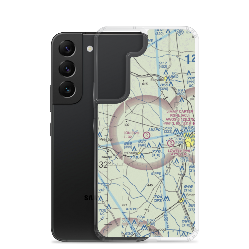 Peterson Field (7A9) VFR Sectional Samsung Case Samsung Galaxy S22 model shown