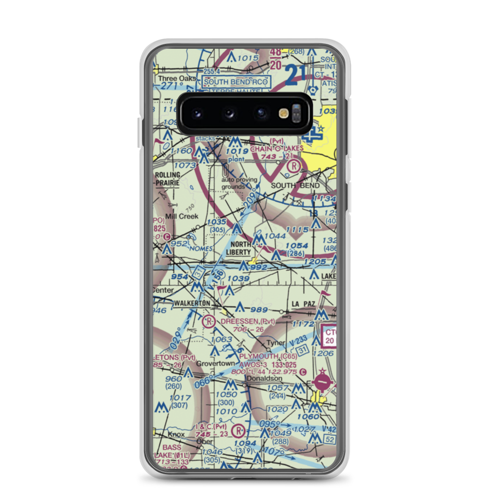 Peterson Ultralightport (36IN) VFR Sectional Samsung Case Samsung Galaxy S10 model shown