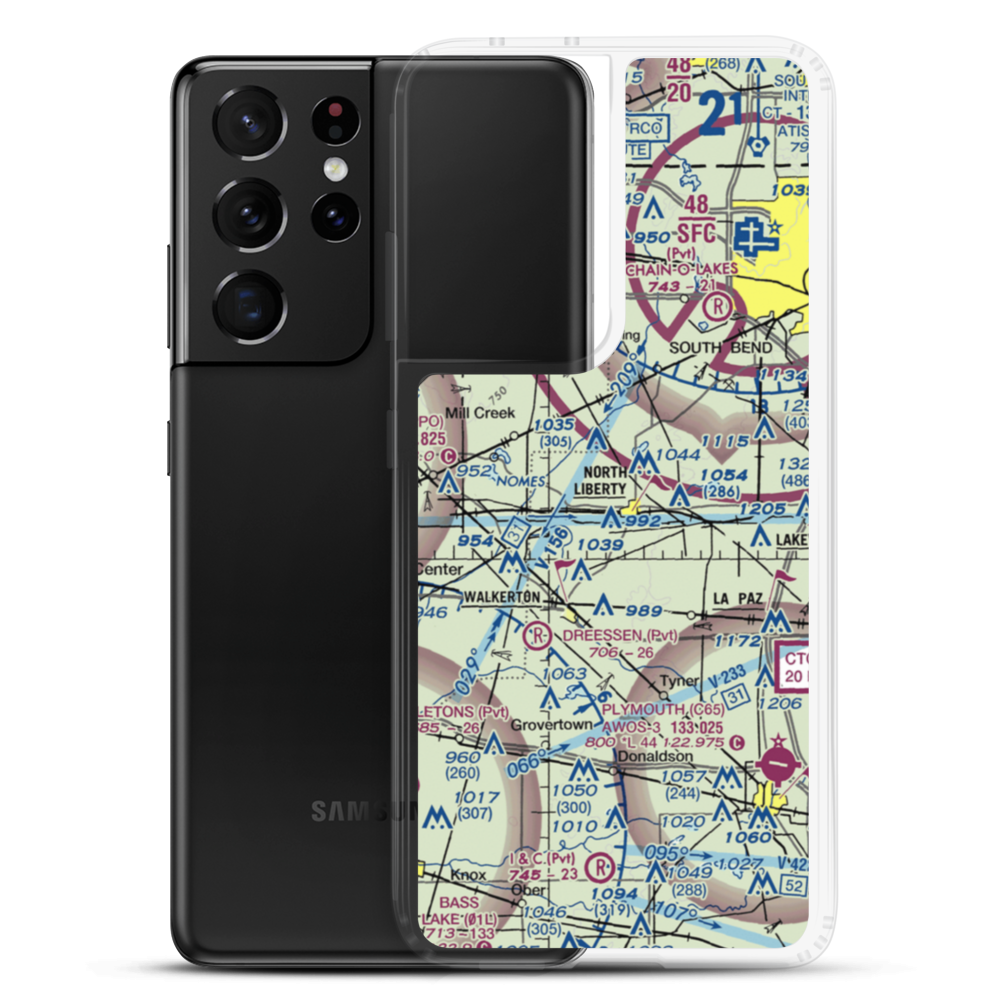 Peterson Ultralightport (36IN) VFR Sectional Samsung Case Samsung Galaxy S21 Ultra model shown