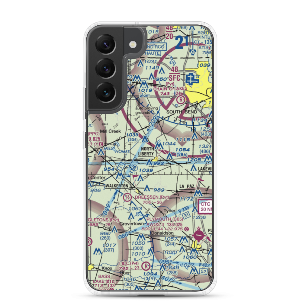 Peterson Ultralightport (36IN) VFR Sectional Samsung Case Samsung Galaxy S22 Plus model shown