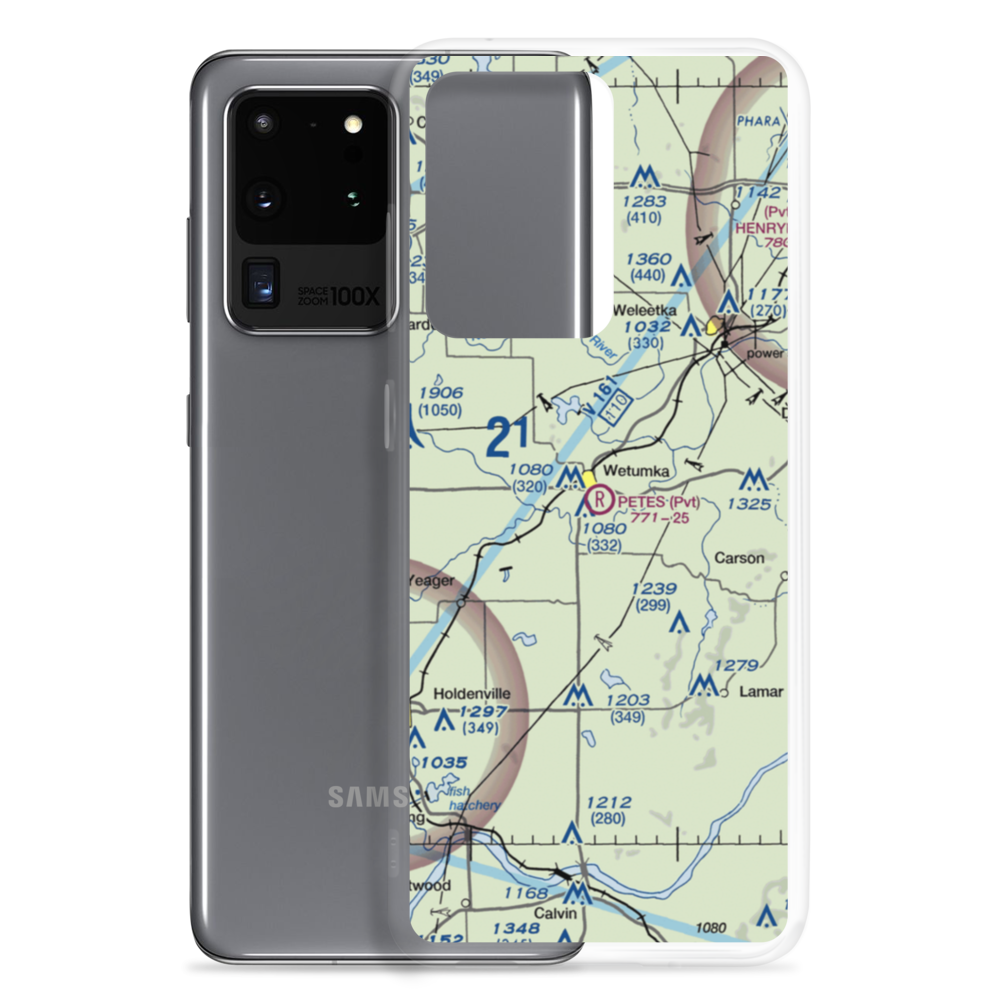 Petes Airpark (8OL1) VFR Sectional Samsung Case Samsung Galaxy S20 Ultra model shown
