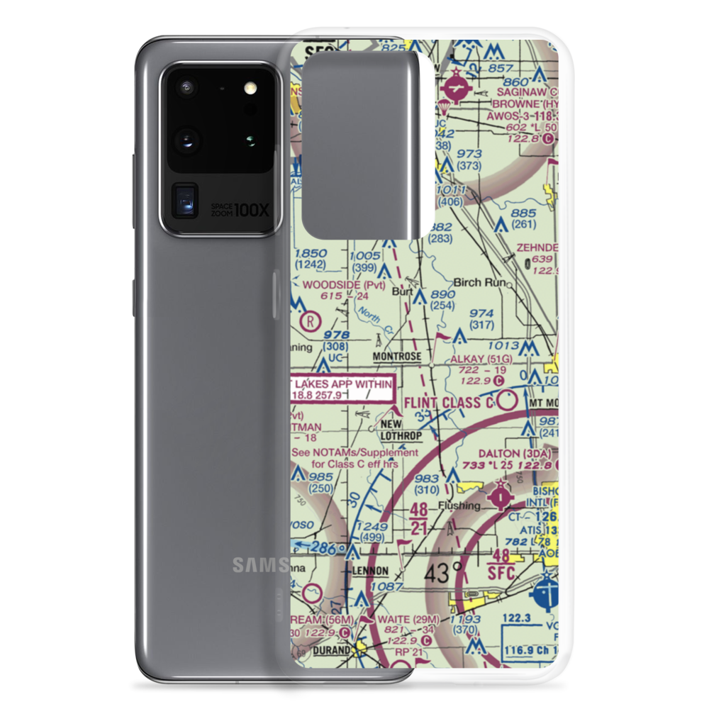 Pewanogowink-Banks Airport (MI43) VFR Sectional Samsung Case Samsung Galaxy S20 Ultra model shown
