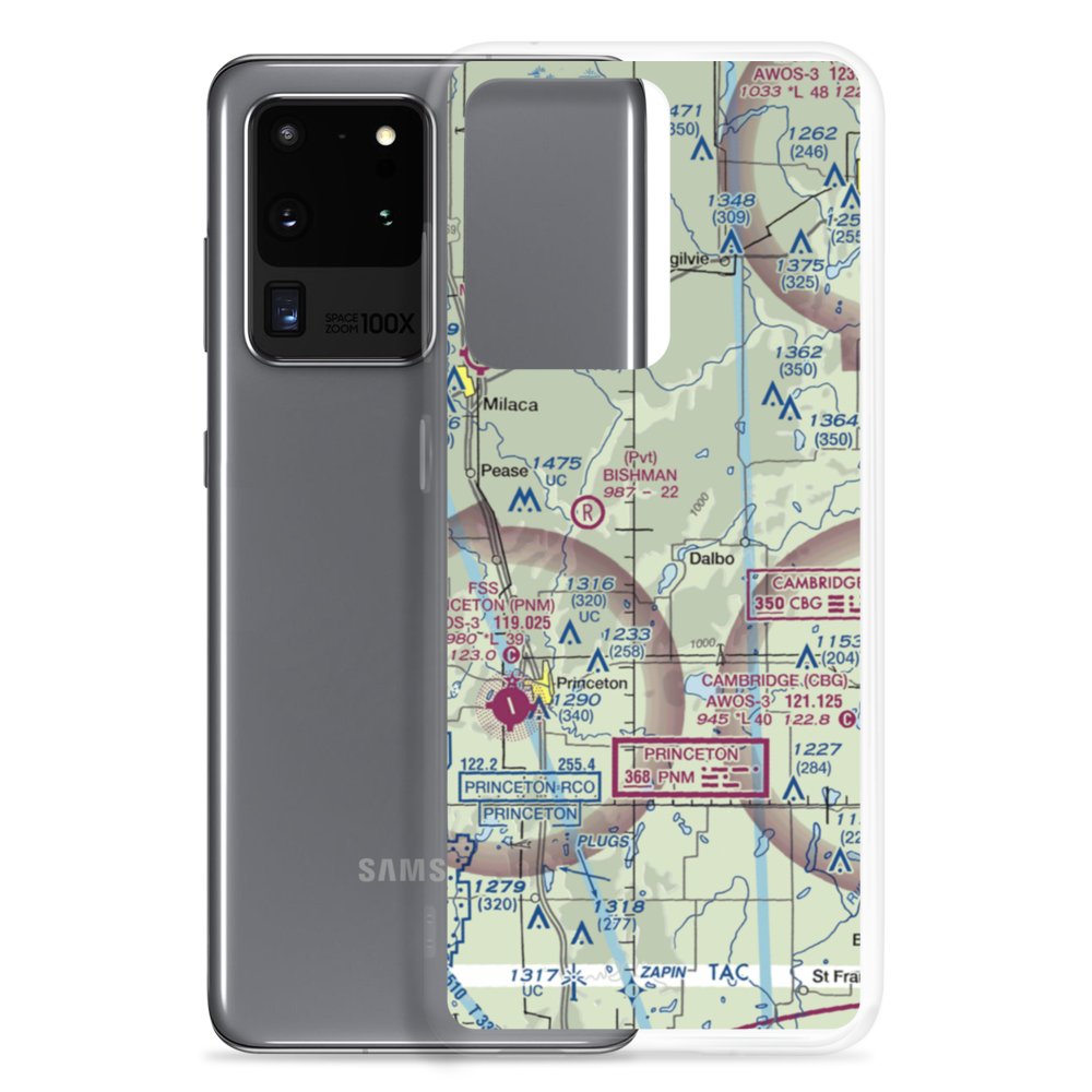 Pfau Airstrip (MN68) VFR Sectional Samsung Case Samsung Galaxy S20 Ultra model shown