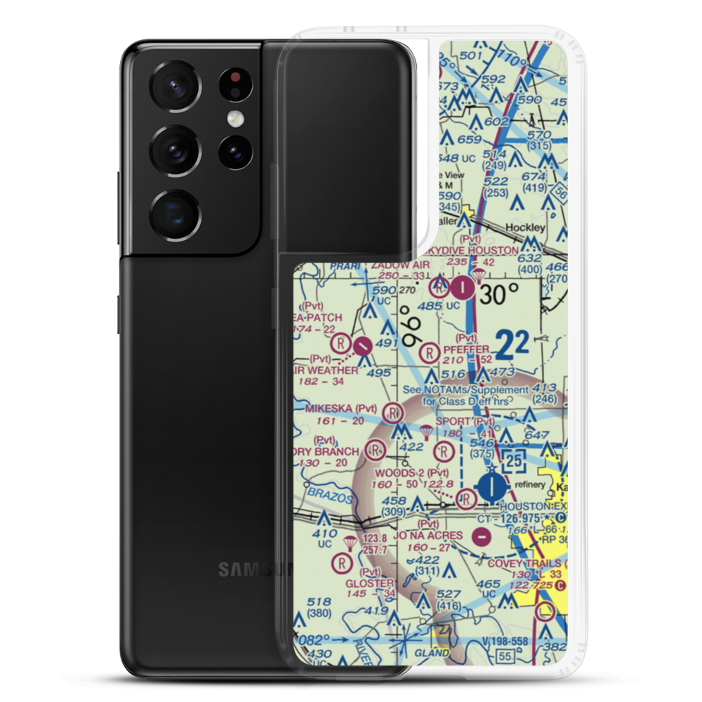Pfeffer & Son Farms Airport (4XS0) VFR Sectional Samsung Case Samsung Galaxy S21 Ultra model shown
