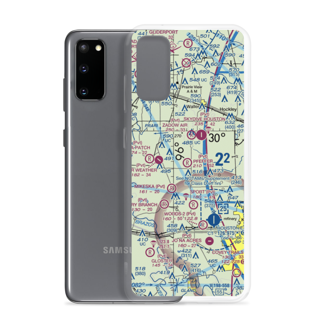 Pfeffer & Son Farms Airport (4XS0) VFR Sectional Samsung Case Samsung Galaxy S20 model shown