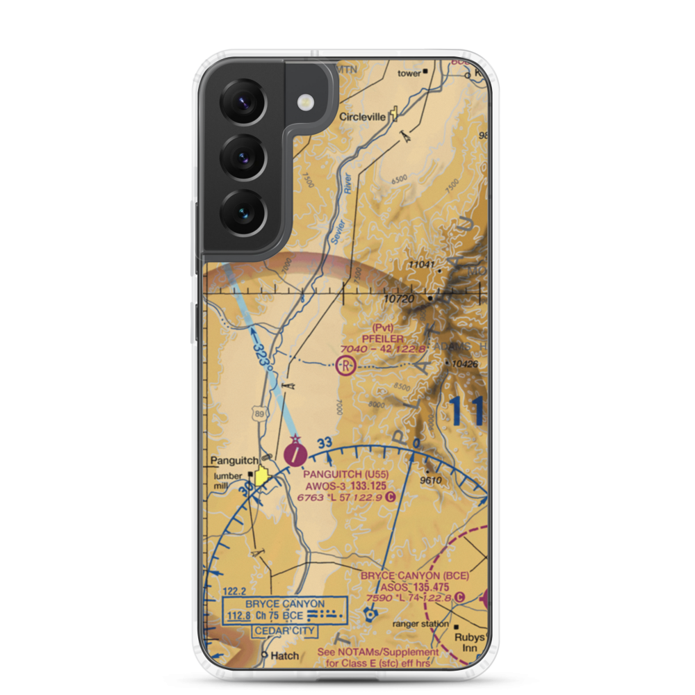 Pfeiler Ranch Airport (UT17) VFR Sectional Samsung Case Samsung Galaxy S22 Plus model shown