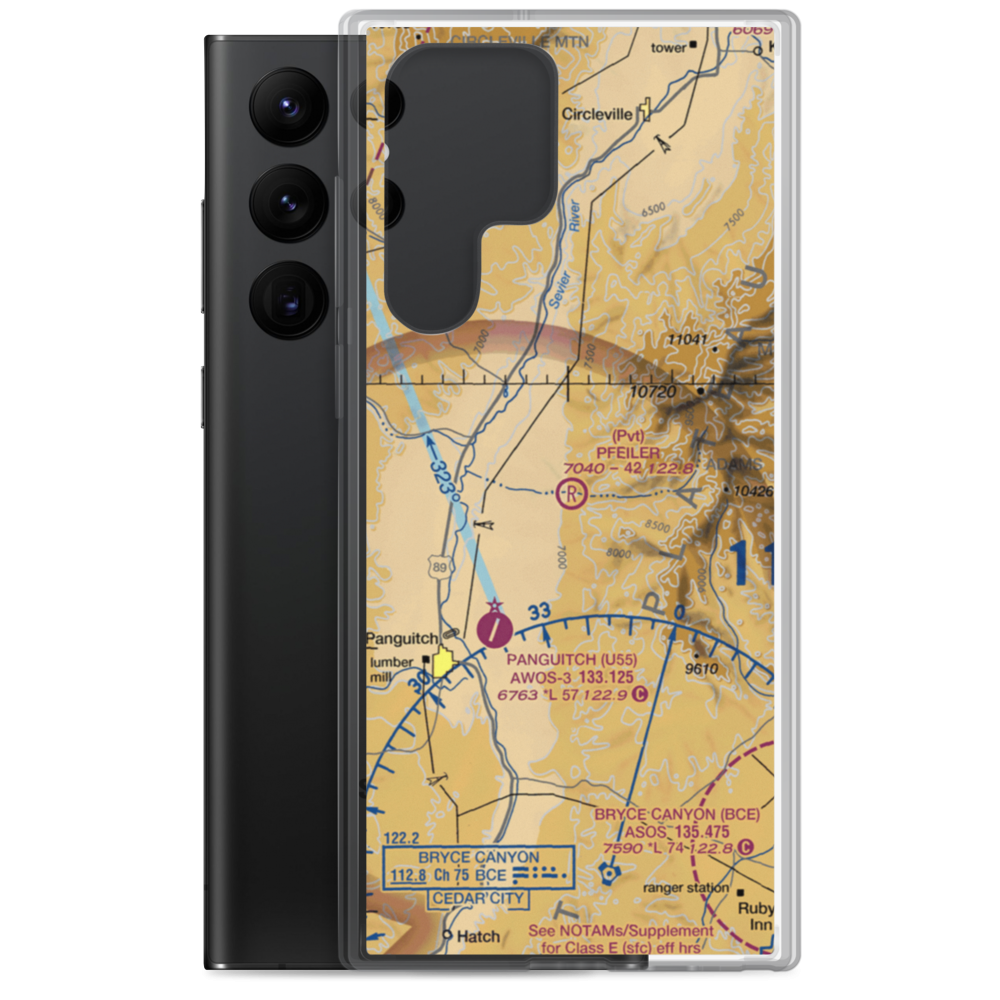 Pfeiler Ranch Airport (UT17) VFR Sectional Samsung Case Samsung Galaxy S22 Ultra model shown