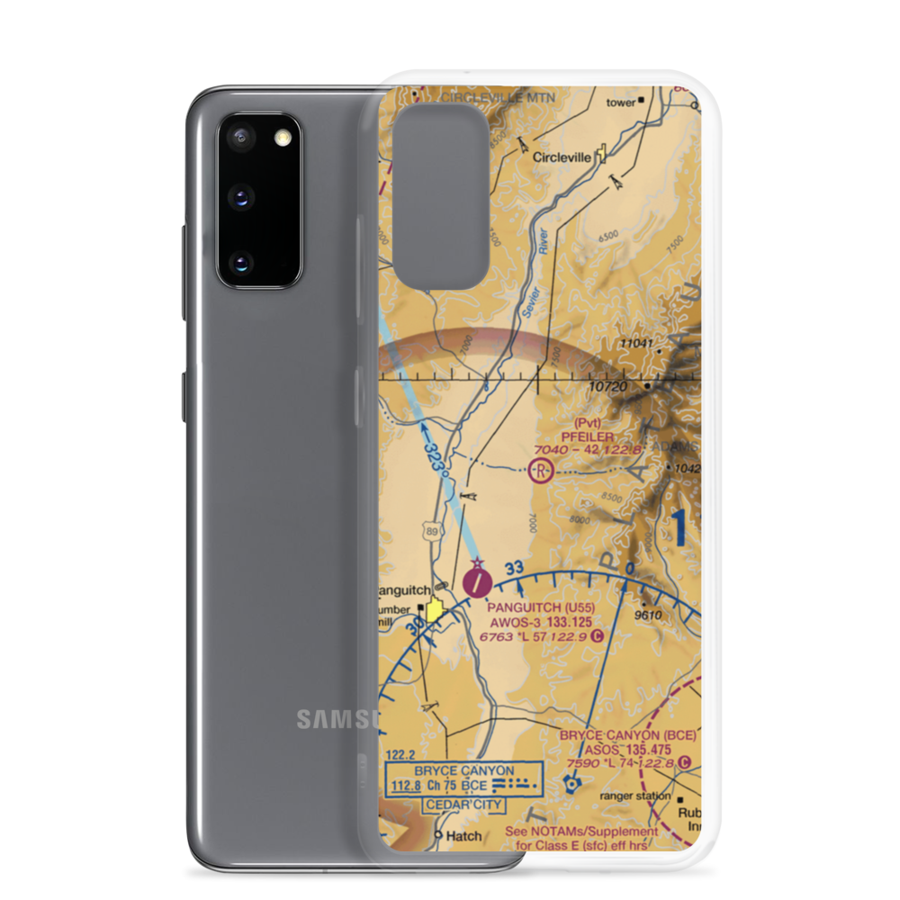 Pfeiler Ranch Airport (UT17) VFR Sectional Samsung Case Samsung Galaxy S20 model shown