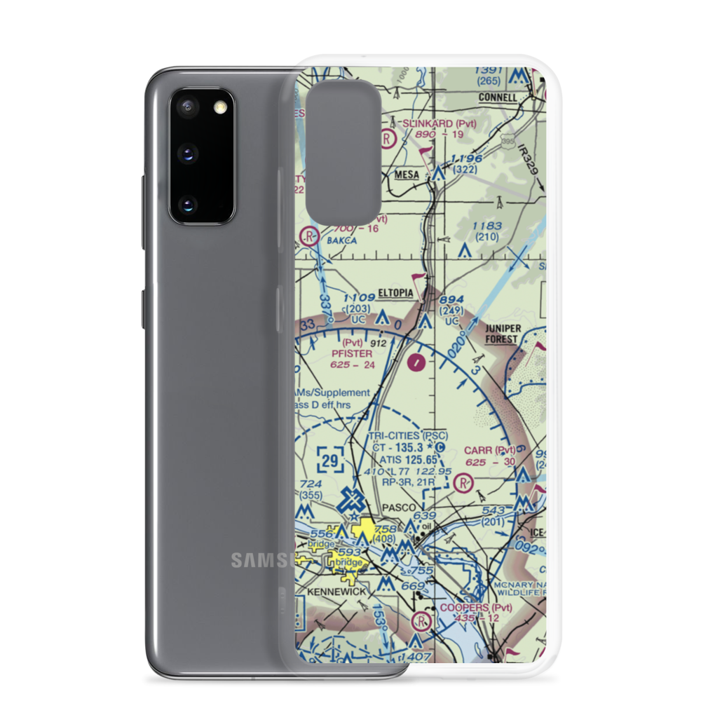 Pfister's Airport (WA24) VFR Sectional Samsung Case Samsung Galaxy S20 model shown