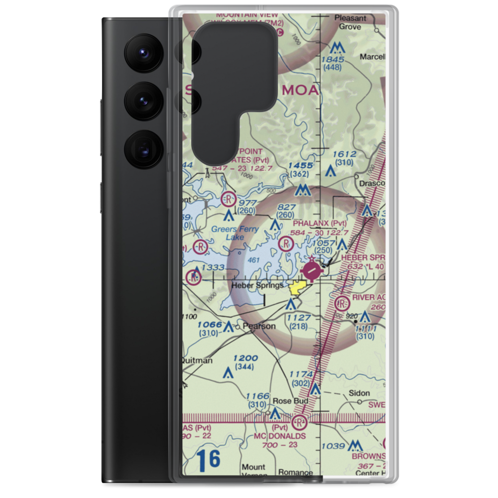 Phalanx Airport (30AR) VFR Sectional Samsung Case Samsung Galaxy S22 Ultra model shown