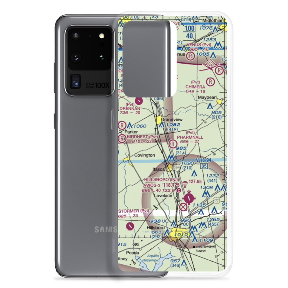 Pharmnall Airport (22TA) VFR Sectional Samsung Case Samsung Galaxy S20 Ultra model shown
