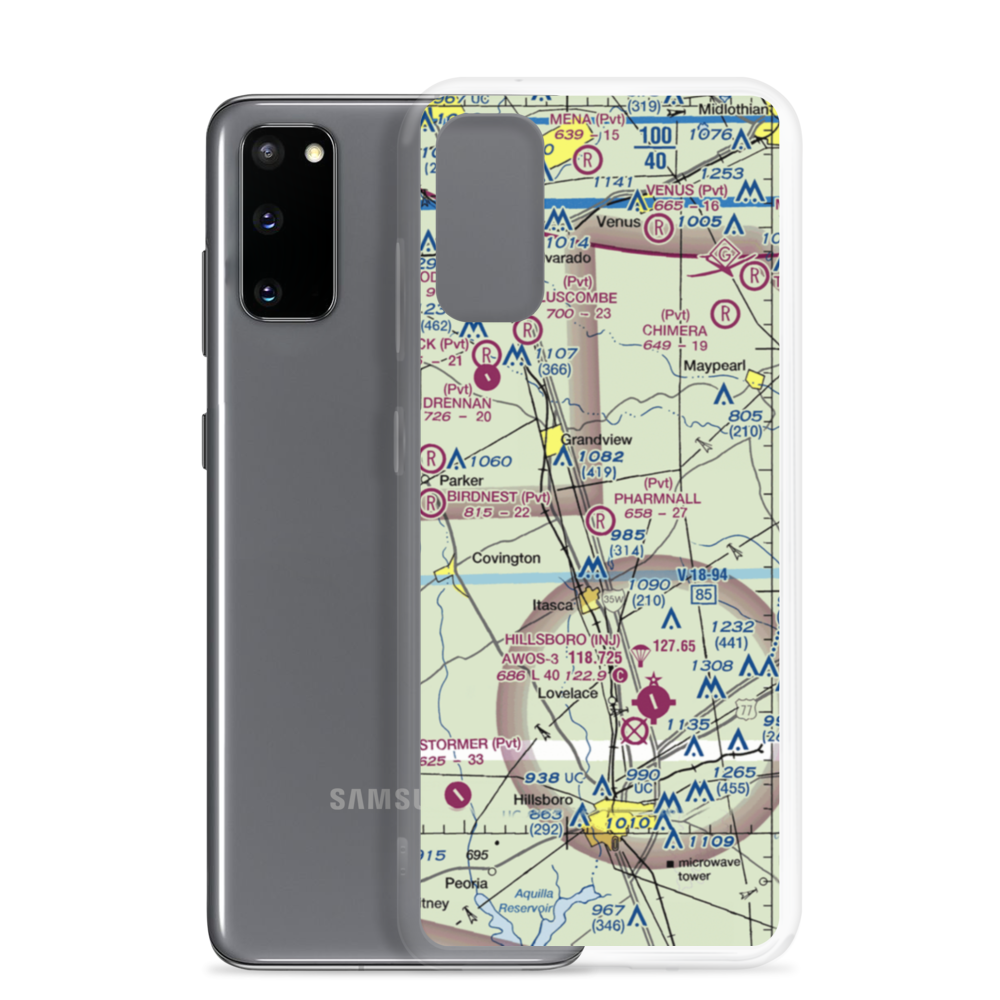 Pharmnall Airport (22TA) VFR Sectional Samsung Case Samsung Galaxy S20 model shown