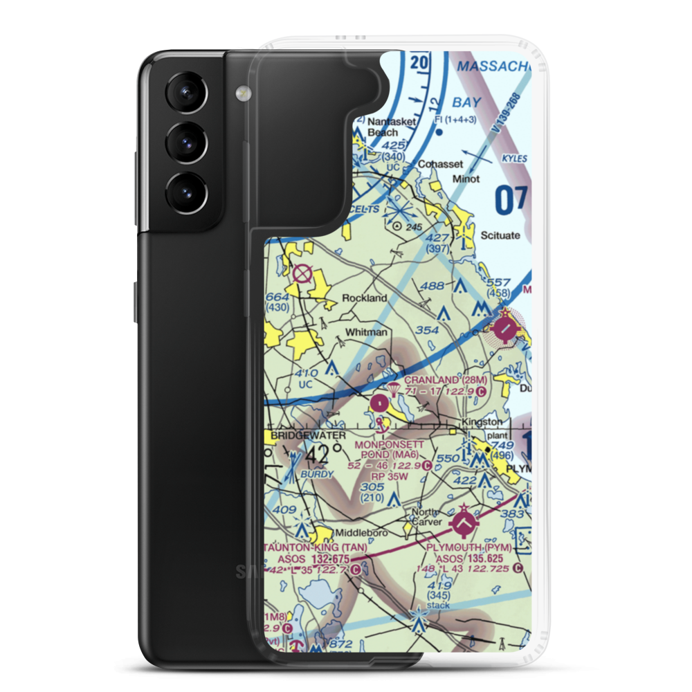 Pheasant Field (MA64) VFR Sectional Samsung Case Samsung Galaxy S21 Plus model shown