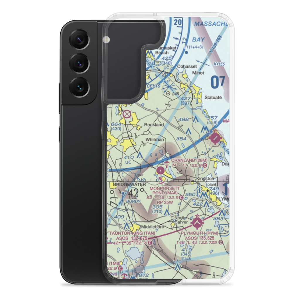 Pheasant Field (MA64) VFR Sectional Samsung Case Samsung Galaxy S22 Plus model shown