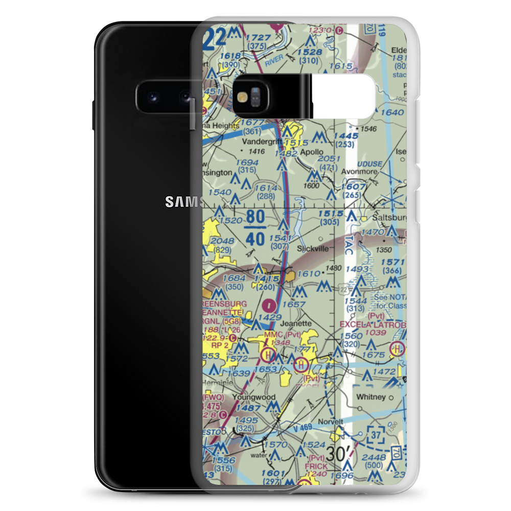 Phil Cain Memorial Field (3PN9) VFR Sectional Samsung Case Samsung Galaxy S10+ model shown