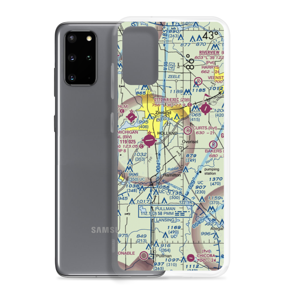 Phil's Field (4MI3) VFR Sectional Samsung Case Samsung Galaxy S20 Plus model shown