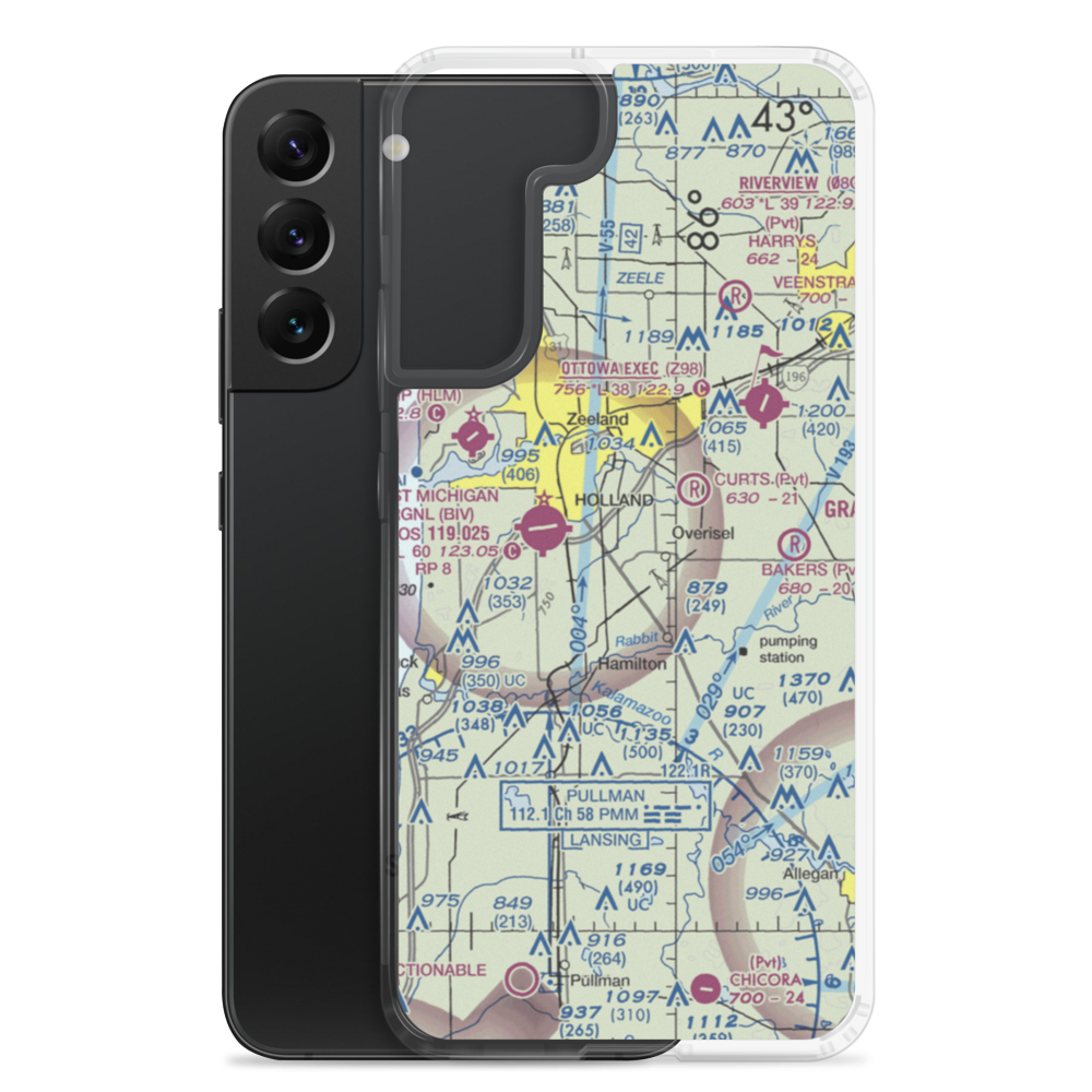 Phil's Field (4MI3) VFR Sectional Samsung Case Samsung Galaxy S22 Plus model shown