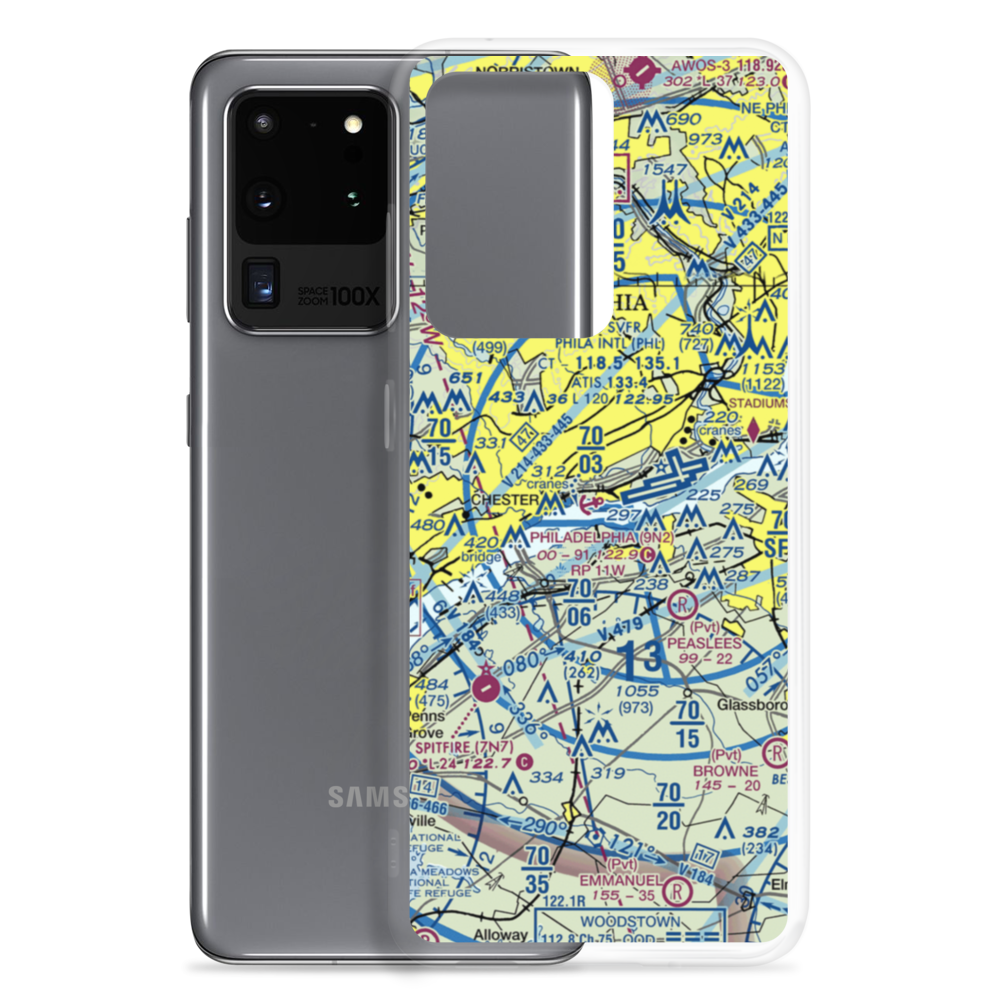 Philadelphia Seaplane Base (9N2) VFR Sectional Samsung Case Samsung Galaxy S20 Ultra model shown