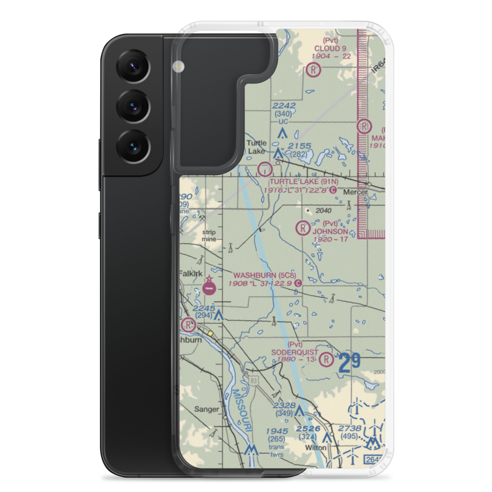Philbrick Private Airstrip (NA79) VFR Sectional Samsung Case Samsung Galaxy S22 Plus model shown