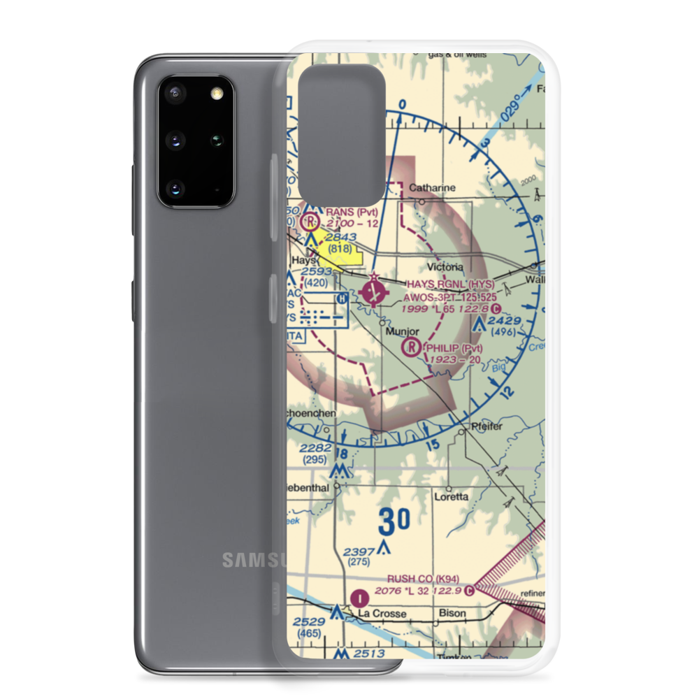 Philip Ranch Airport (73KS) VFR Sectional Samsung Case Samsung Galaxy S20 Plus model shown