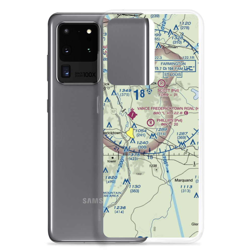 Phillips Airport (32MO) VFR Sectional Samsung Case Samsung Galaxy S20 Ultra model shown