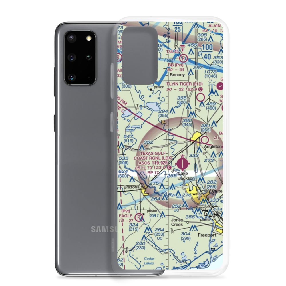 Phillips Corporation Airport (46TX) VFR Sectional Samsung Case Samsung Galaxy S20 Plus model shown