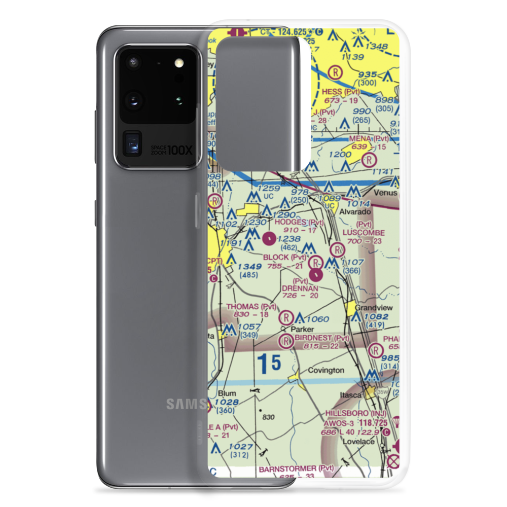 Phillips Farm Airport (TA01) VFR Sectional Samsung Case Samsung Galaxy S20 Ultra model shown