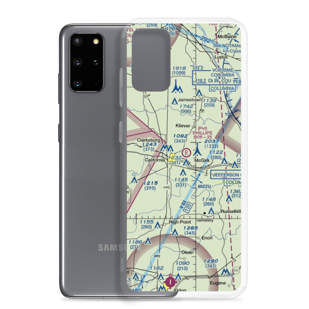Phillips Field (MO23) VFR Sectional Samsung Case Samsung Galaxy S20 Plus model shown
