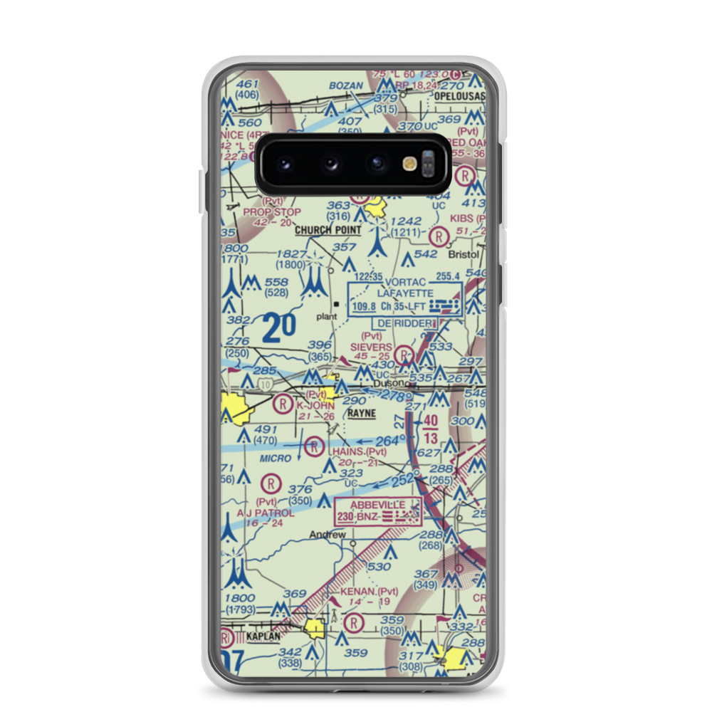 Phoenix Airport (LA30) VFR Sectional Samsung Case Samsung Galaxy S10 model shown