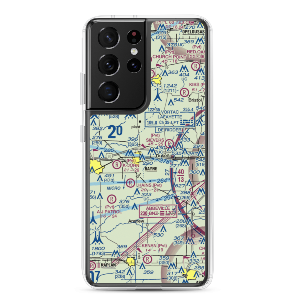 Phoenix Airport (LA30) VFR Sectional Samsung Case Samsung Galaxy S21 Ultra model shown