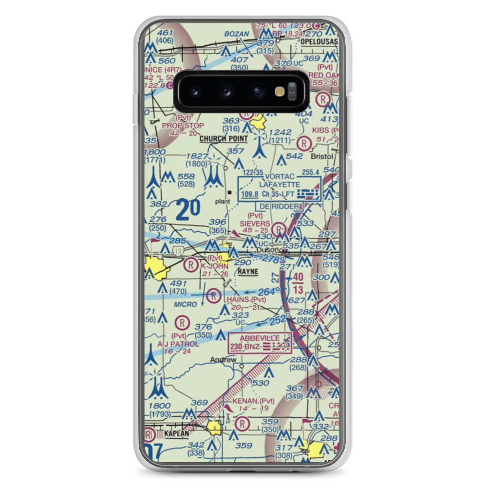 Phoenix Airport (LA30) VFR Sectional Samsung Case Samsung Galaxy S10+ model shown