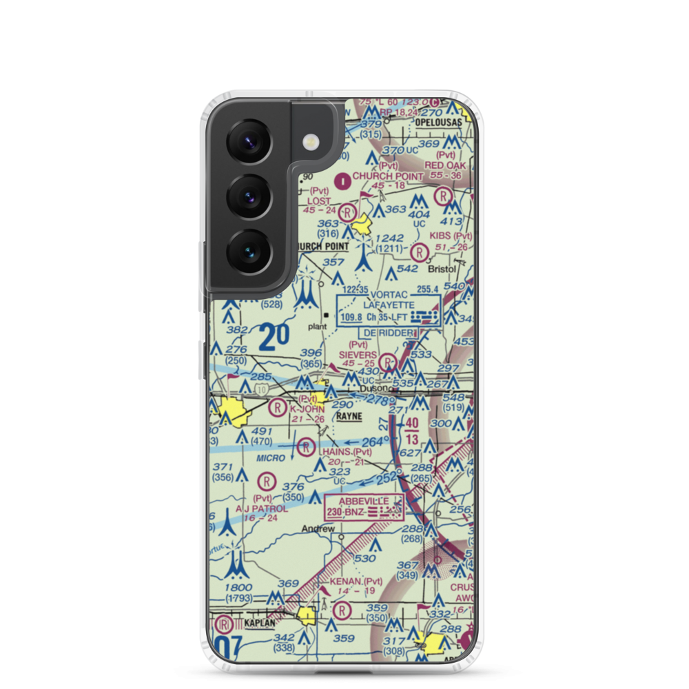 Phoenix Airport (LA30) VFR Sectional Samsung Case Samsung Galaxy S22 model shown