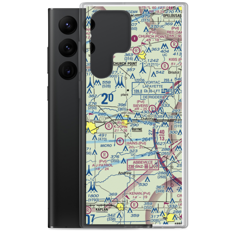 Phoenix Airport (LA30) VFR Sectional Samsung Case Samsung Galaxy S22 Ultra model shown