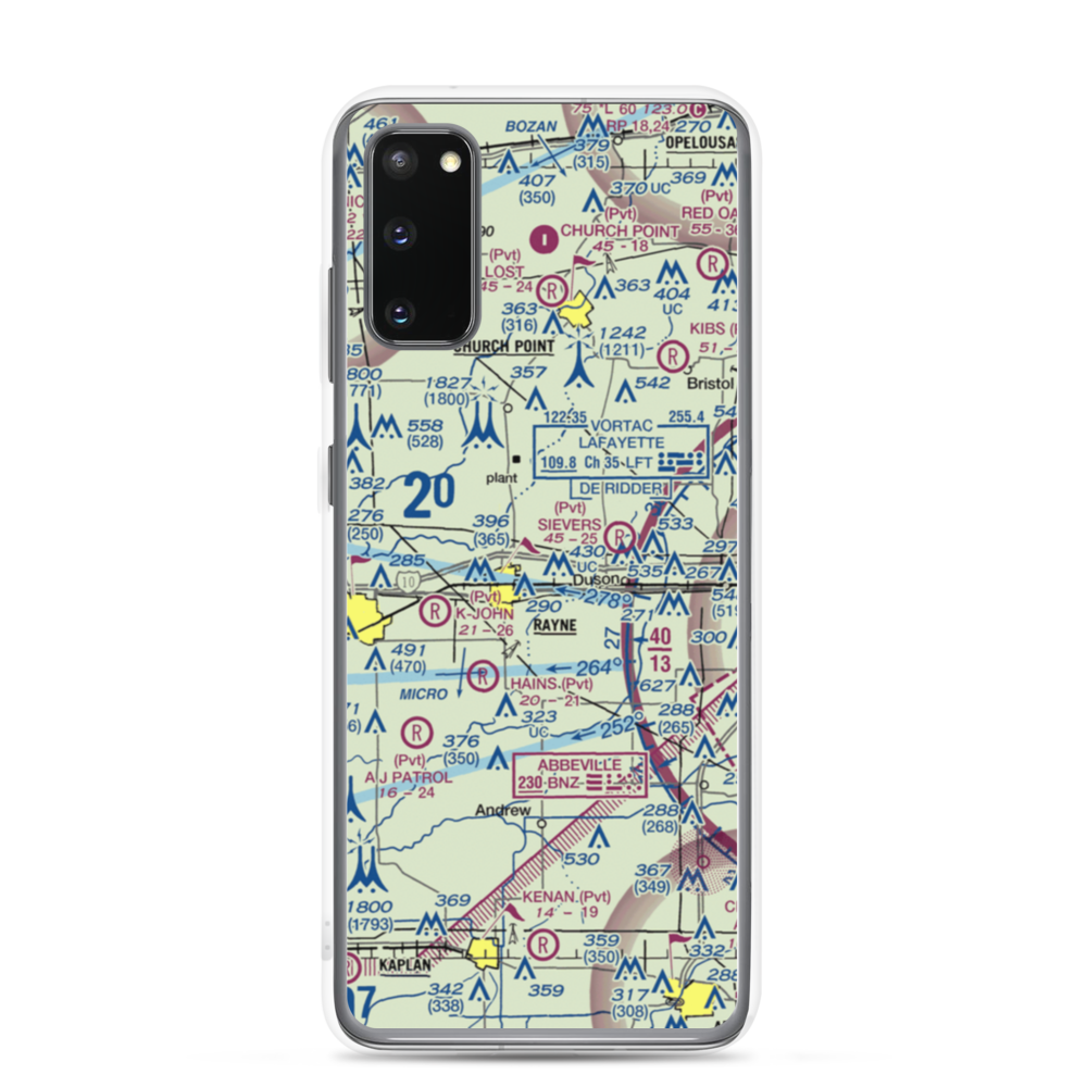 Phoenix Airport (LA30) VFR Sectional Samsung Case Samsung Galaxy S20 model shown