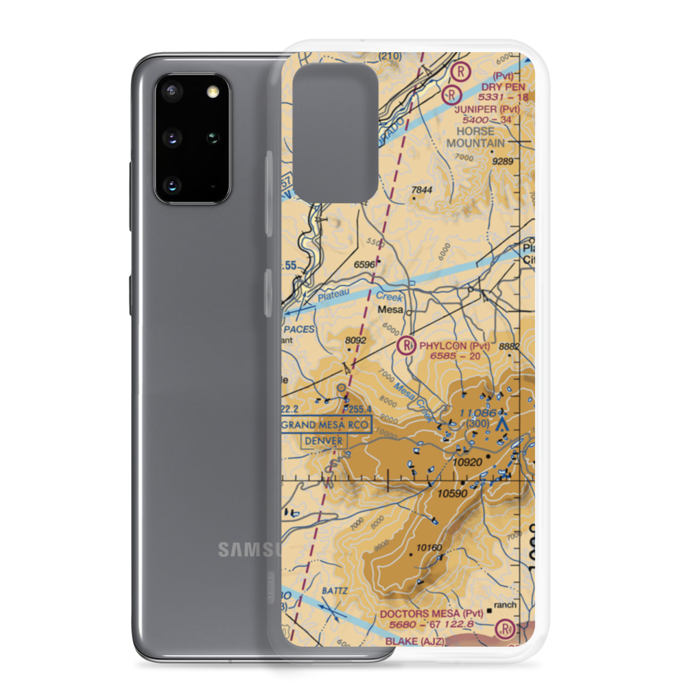 Phylcon Ranch Airport (9CO9) VFR Sectional Samsung Case Samsung Galaxy S20 Plus model shown