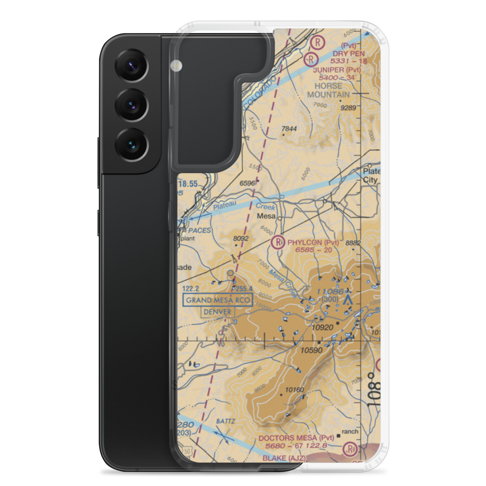 Phylcon Ranch Airport (9CO9) VFR Sectional Samsung Case Samsung Galaxy S22 Plus model shown