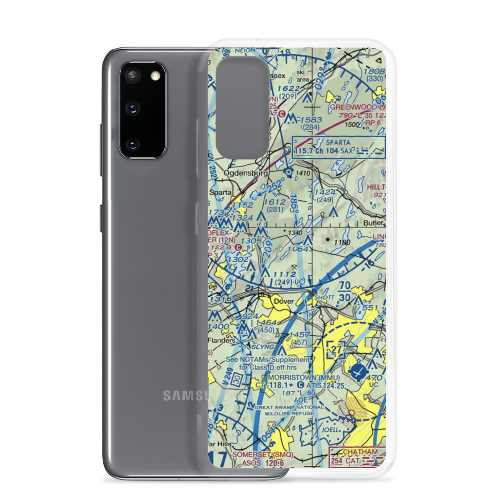 Picatinny Army Heliport (N33) VFR Sectional Samsung Case Samsung Galaxy S20 model shown