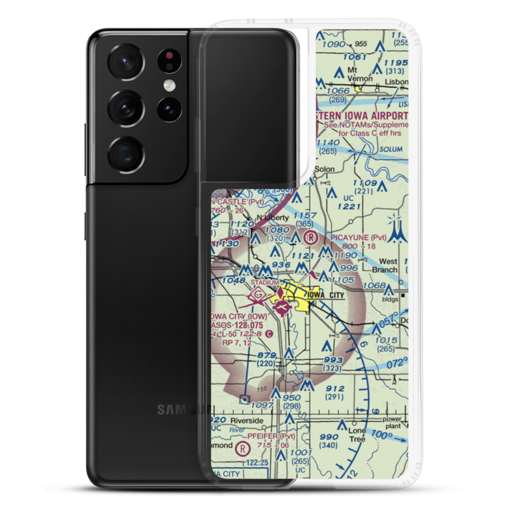 Picayune Airport (IA16) VFR Sectional Samsung Case Samsung Galaxy S21 Ultra model shown
