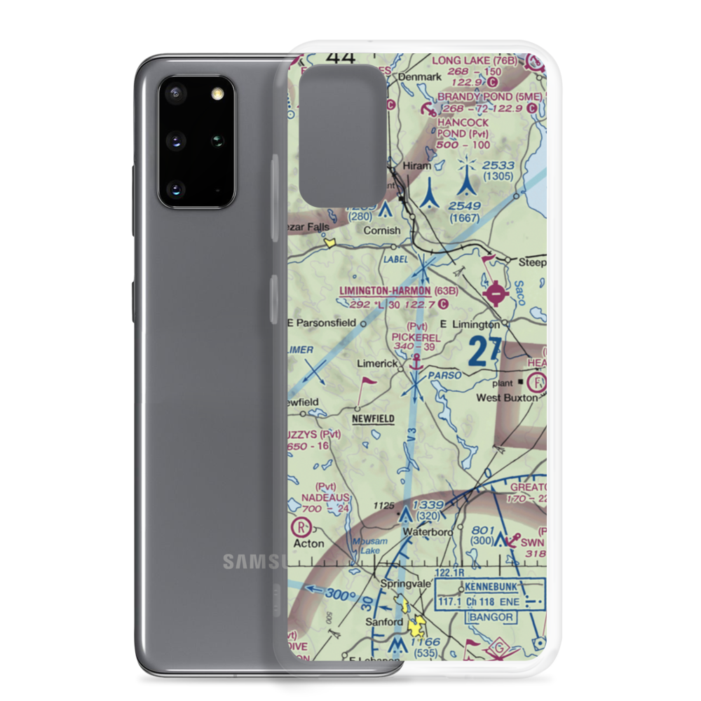 Pickerel Pond Seaplane Base (ME83) VFR Sectional Samsung Case Samsung Galaxy S20 Plus model shown