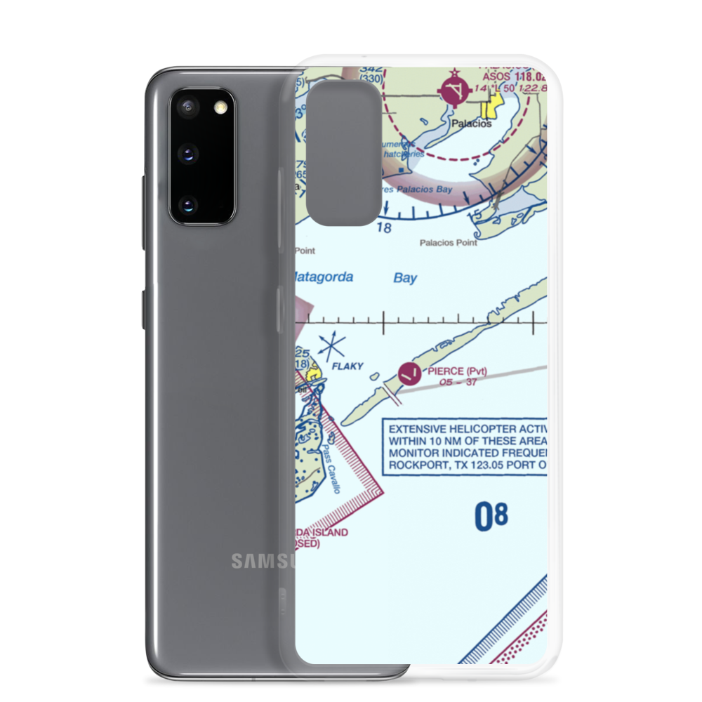 Pierce Field (72TA) VFR Sectional Samsung Case Samsung Galaxy S20 model shown