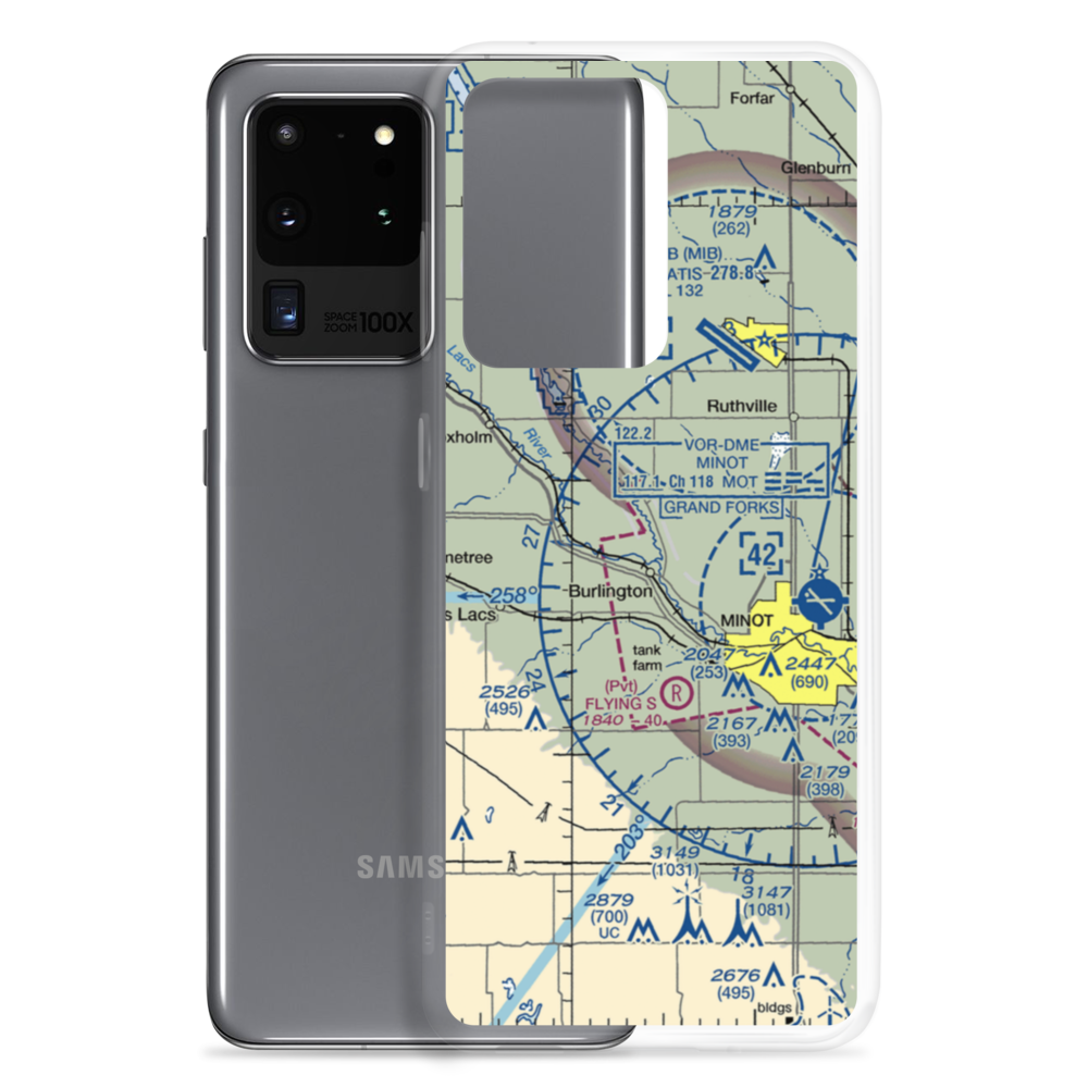 Pietschtree Airstrip (12ND) VFR Sectional Samsung Case Samsung Galaxy S20 Ultra model shown