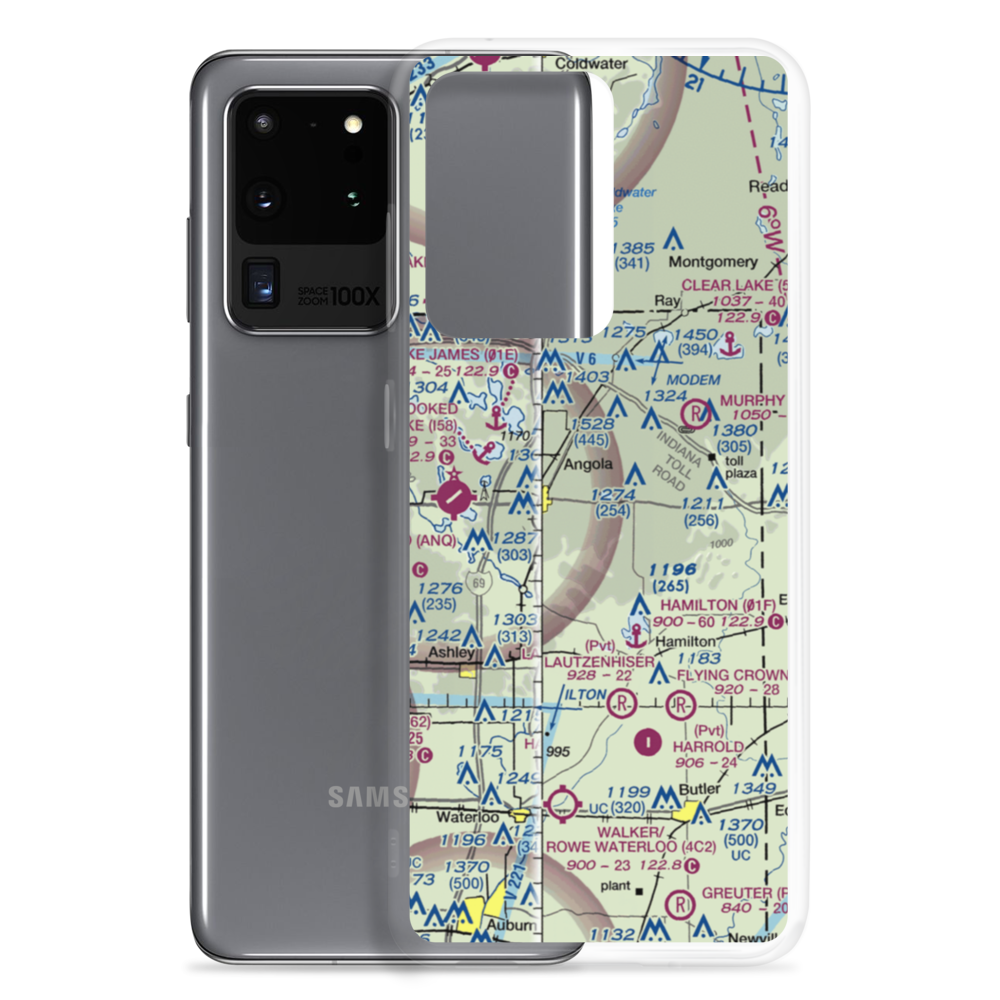 Pigeon Airport (II16) VFR Sectional Samsung Case Samsung Galaxy S20 Ultra model shown