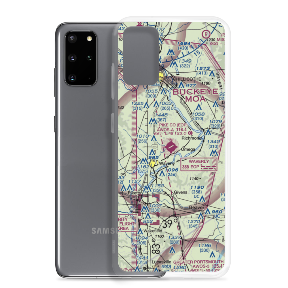 Pike County Airport (EOP) VFR Sectional Samsung Case Samsung Galaxy S20 Plus model shown