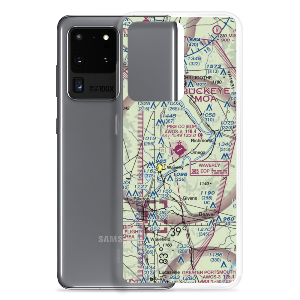 Pike County Airport (EOP) VFR Sectional Samsung Case Samsung Galaxy S20 Ultra model shown