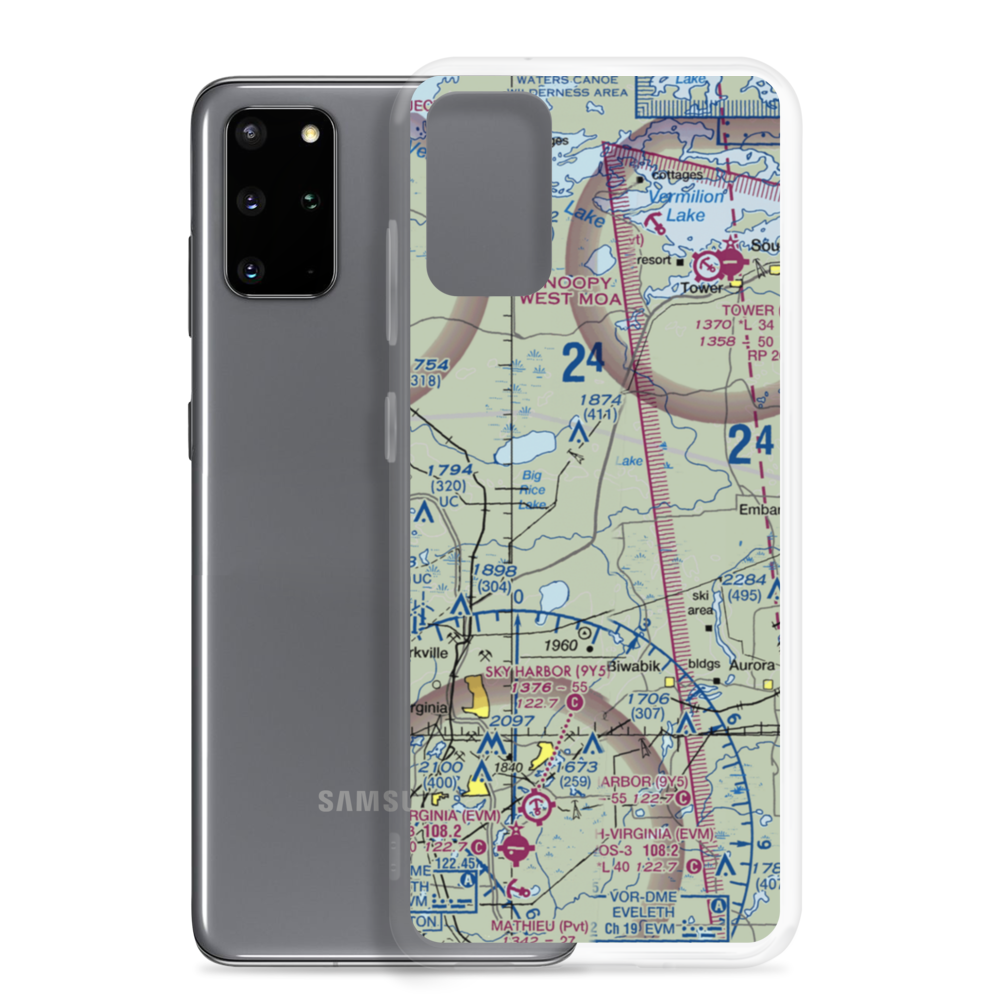 Pike Field Airport (06MN) VFR Sectional Samsung Case Samsung Galaxy S20 Plus model shown