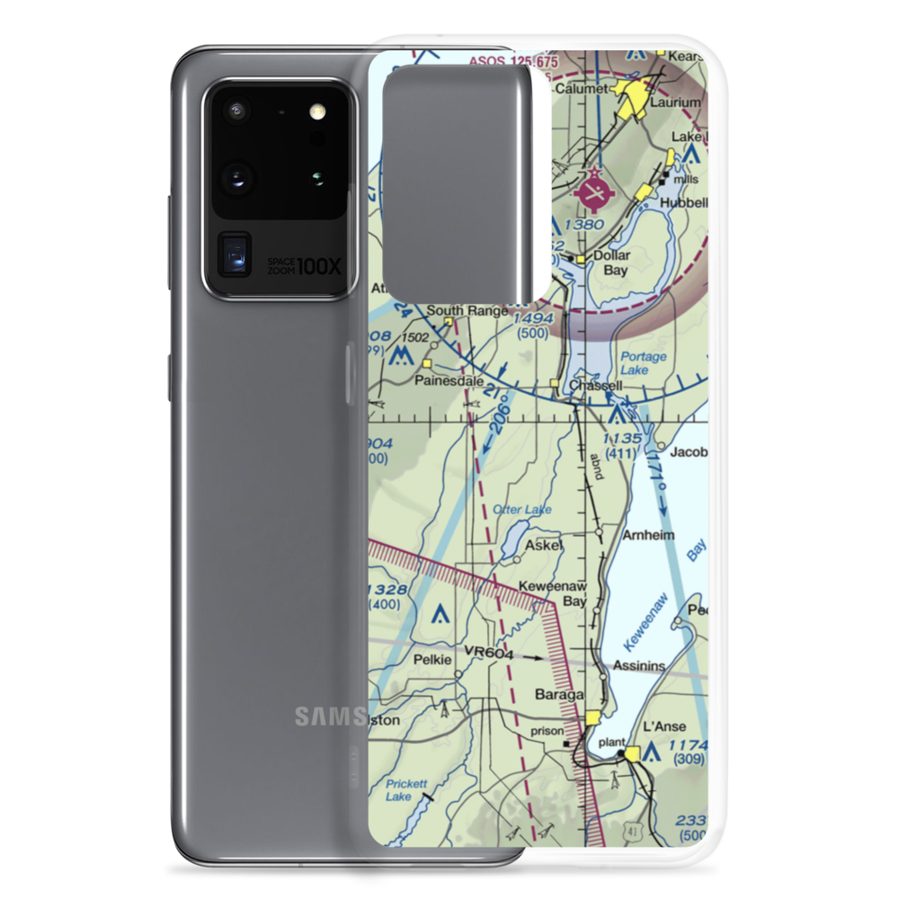 Pike River Landing (79MI) VFR Sectional Samsung Case Samsung Galaxy S20 Ultra model shown