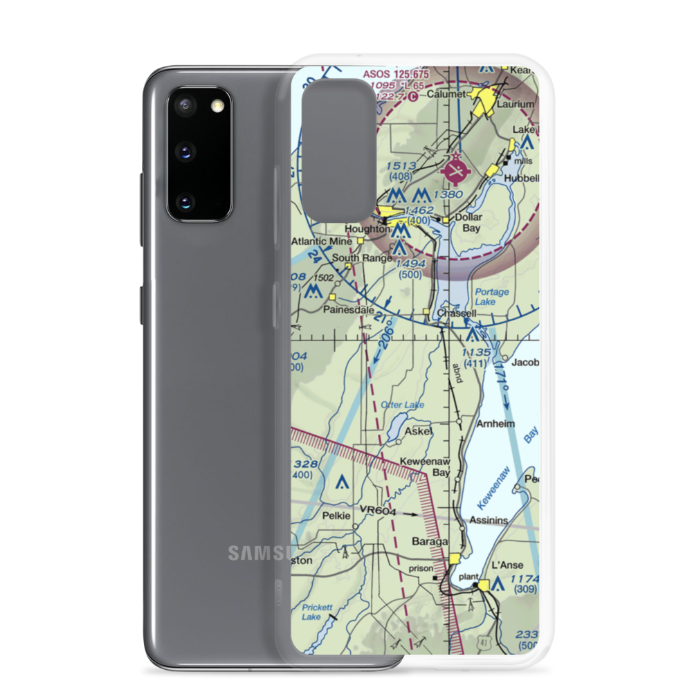 Pike River Landing (79MI) VFR Sectional Samsung Case Samsung Galaxy S20 model shown
