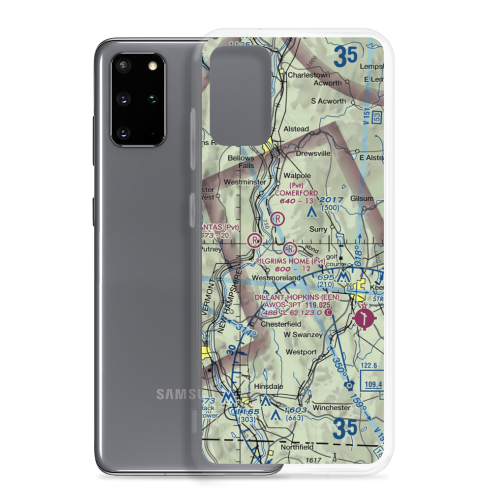 Pilgrim's Home Airfield (2NH5) VFR Sectional Samsung Case Samsung Galaxy S20 Plus model shown
