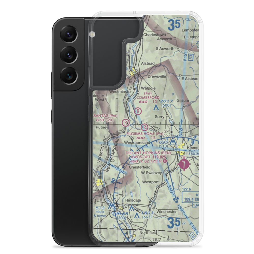 Pilgrim's Home Airfield (2NH5) VFR Sectional Samsung Case Samsung Galaxy S22 Plus model shown