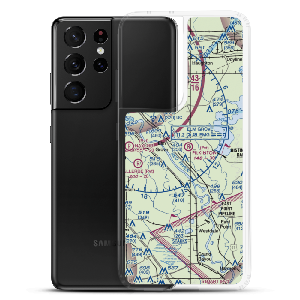 Pilkinton Airstrip (68LA) VFR Sectional Samsung Case Samsung Galaxy S21 Ultra model shown